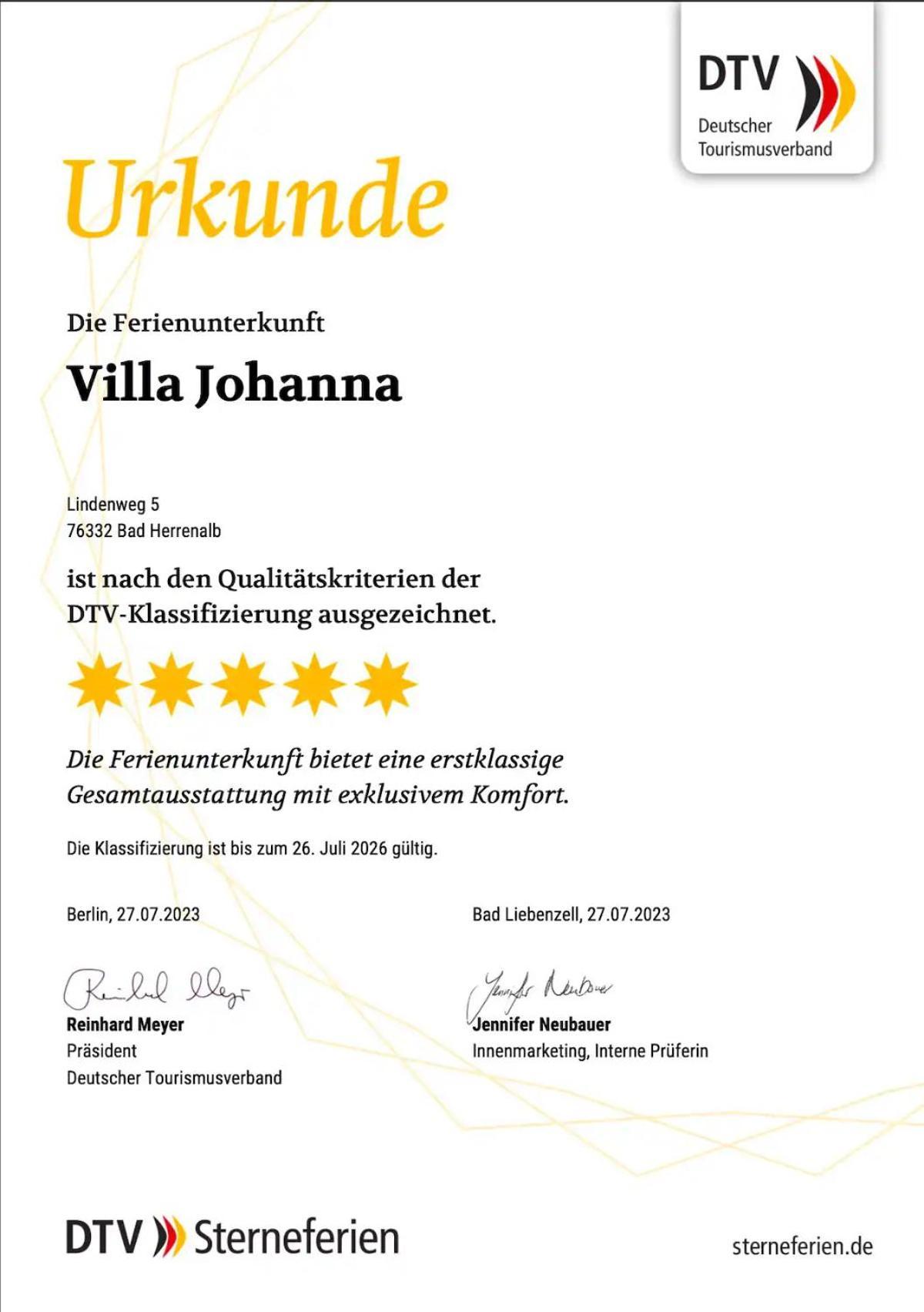 Villa Johanna 巴特黑雷纳尔布 外观 照片